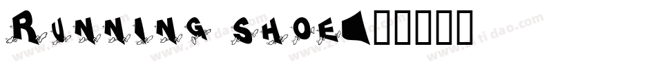 Running shoe字体转换